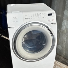 🔥🔥①美品2025年製YAMADA電機🔥🔥ドラム式洗濯乾燥機RORO YWM-YV90N 設置まで対応　配達無料🚚💦 の画像