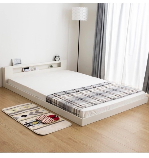 ⭐︎12/26までの引き取り限定⭐︎ダブルベッドフレーム（白）＋