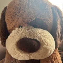 めちゃ可愛い大きな犬のぬいぐるみの画像