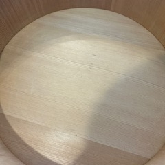 木製寿司桶 青い編み帯付き　直径40センチの画像