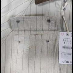 ★新品・未使用★ZARA ストライプジャケットの画像
