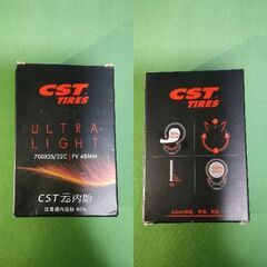 【新品】自転車用軽量チューブ　CST 700×25〜32C対応　仏式48mm　ウルトラライトチューブ　Ultra Lightの画像