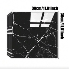 大理石風プリントタイル100枚新品未使用品の画像