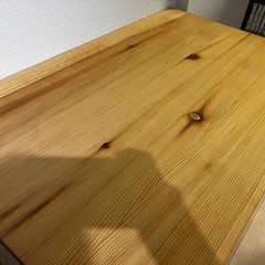 無印良品パイン材テーブル・折りたたみ式の画像