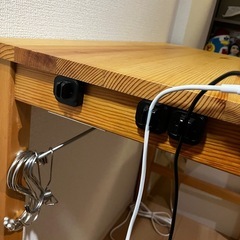 無印良品パイン材テーブル・折りたたみ式の画像