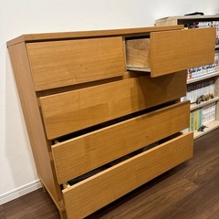 無印のタンス　引き出しの画像