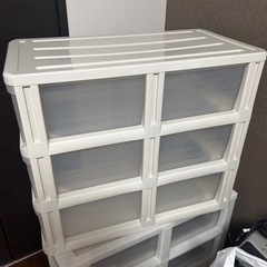 収納ケース3段 衣類 衣装ケース 2つの画像