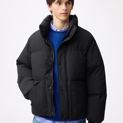 【半額GUタグ付き新品】XLジャケット　アウター　ウォームパデッドスタンドブルゾンの画像