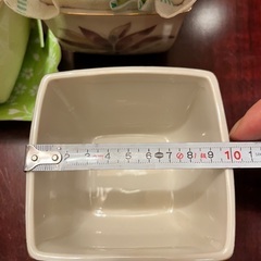 花模様の小鉢 四角 4個組の画像