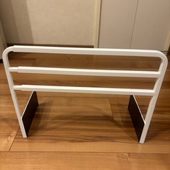 マグネット伸縮洗濯機バスタオルハンガーの画像