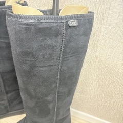 Lee ロングムートンブーツ ブラック  24.0cmの画像