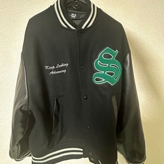 【ILL＇S】Sサイズ(大きめ)ワッペン刺繍 スタジャン レザー ユニセックスの画像