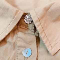 ZARA ベージュ シャツワンピース　Lの画像