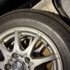 12/24迄！【テリオスキッド等】ZACK Sport-9 5穴 pcd114.3 15×5j +50 BRIDGESTONE DUELER H/L 175/80R15 4本セット！の画像