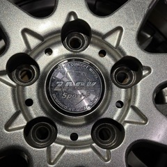 12/24迄！【テリオスキッド等】ZACK Sport-9 5穴 pcd114.3 15×5j +50 BRIDGESTONE DUELER H/L 175/80R15 4本セット！の画像