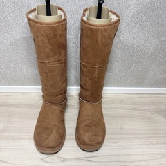 Lee ロングムートンブーツ ブラウン  24.0cmの画像