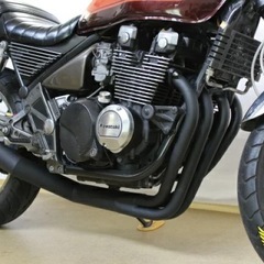 ゼファーχMADMAX製 機械曲げショート管マフラー ゼファー400/χ(ZR400C) ブラックの画像