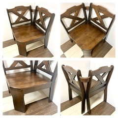 カリモク 【最終値引価格】ダイニングセット 4点　RUSTIC ラスティックの画像