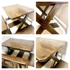 カリモク 【最終値引価格】ダイニングセット 4点　RUSTIC ラスティックの画像