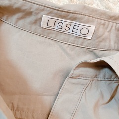 LISSEO ベージュ 半袖 シャツワンピース サイズ11の画像