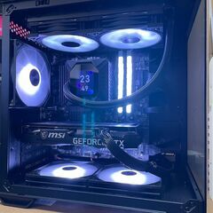  Ryzen7 RTX3060Ti メモリ32GB SSD2TB搭載ゲーミングPC＋24型180Hzモニターフルセット　おまけ付きの画像