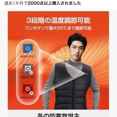 電熱ベスト　ヒーターベスト
の画像