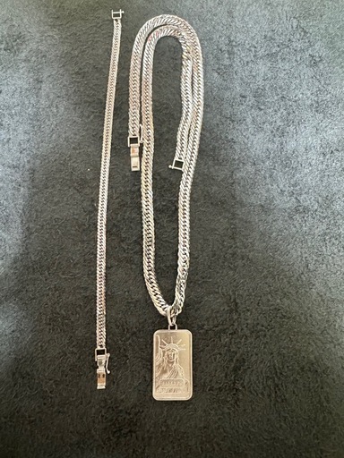 pt999.5 pt950 pt850 プラチナ喜平ネックレス、ブレスレット、インゴットトップ