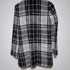 ALBA　ROSA　ロングコート可愛い　チェック柄　フリーサイズの画像