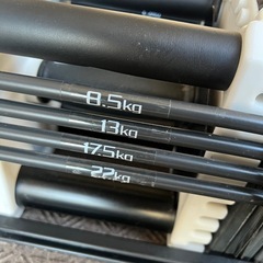 可変式ダンベル 22kg x2の画像
