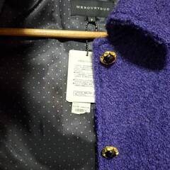 MERCURYDUO　未着用品値札付きロングコートパープル　フリーサイズの画像