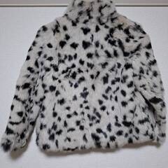 かなり可愛いEGOISTリアルファーコート　ダルメシアン柄サイズS短丈の画像