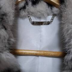 かなり可愛いEGOISTリアルファーコート　ダルメシアン柄サイズS短丈の画像