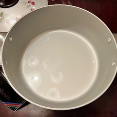 【理研】［新品］アルミ両手鍋 蓋付き 22cm ラズベリーの画像