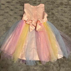 お花と蝶々の可愛いドレス　120の画像