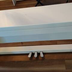 【未使用・美品】電子ピアノ　白色　88鍵盤　ハンマーアクション　グランドピアノ音源　KIMFBAYの画像