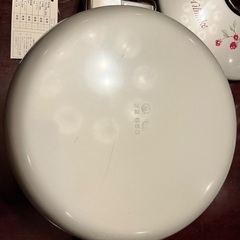 【理研】［新品］アルミ両手鍋 蓋付き 22cm ラズベリーの画像