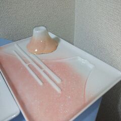 未使用　美濃焼　Ｊーmode Wa no Bi 富士桜ペアプレートの画像