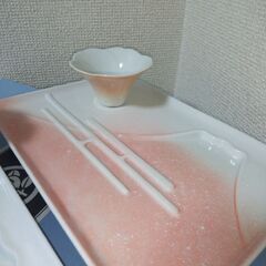 未使用　美濃焼　Ｊーmode Wa no Bi 富士桜ペアプレートの画像