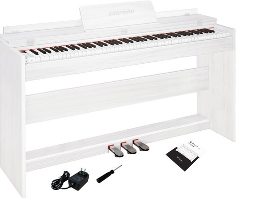 未使用・美品】電子ピアノ白色88鍵盤ハンマーアクショングランドピアノ