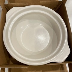 土鍋 1人用 16.5cm ホワイトの画像
