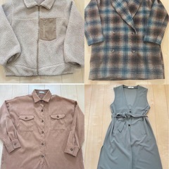 レディース服 11着 まとめ コート シャツ ニット ロングベスト ファーベストの画像