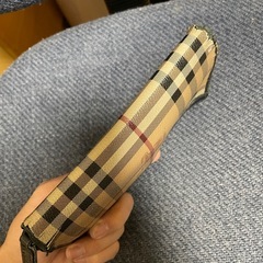 Burberry 長財布 チェック柄 レザーの画像