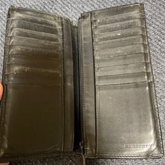 Burberry 長財布 チェック柄 レザーの画像