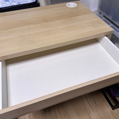 IKEA MICKE ミッケ ホワイトステインオークの画像