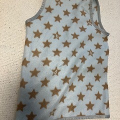水色 星柄 スリーパー フリースの画像