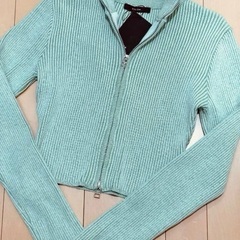 新品   EMODA エモダ  プレーティングリブジップニットの画像