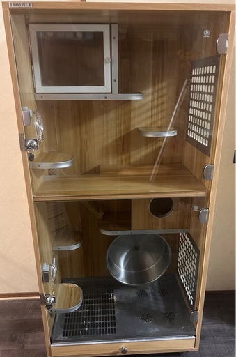チンチラケージ 二階建て 回し車付き
