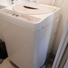 0円　即引取り可能。シャープ SHARP 全自動洗濯機（5.5kg） ES-FG55H-C（ベージュ系）の画像