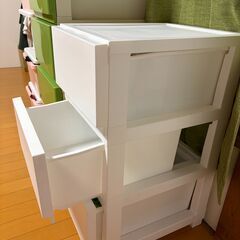 ニトリチェスト(3段 ホワイト)の画像