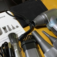 新品未使用　ブラシレスモーター　電動エアダスター 無段階&4段階風量調整 電動ブロワー 小型 ブロアー　エアーダスターの画像